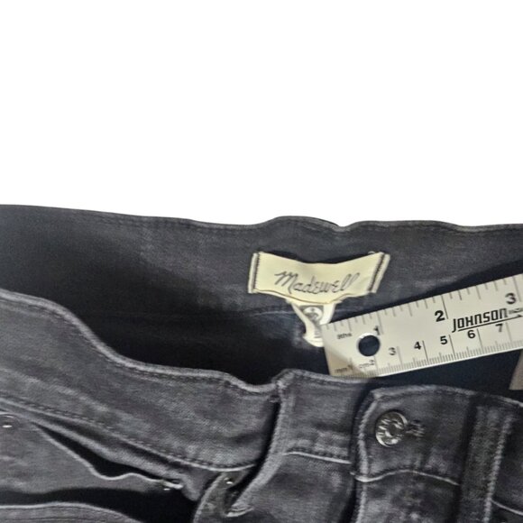 Madewell The Perfect Vintage Flare Jeans Black Denim Size 26 - Picture 3 of 10